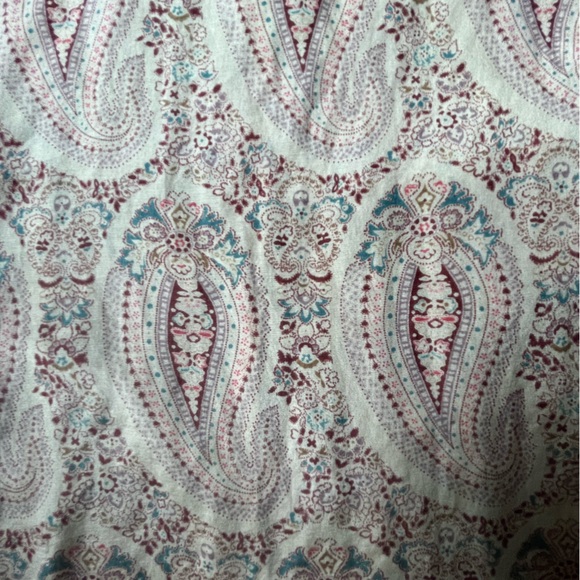J. Crew Silk Cotton Paisley Button Down Women’s Sz 8 Western 70’s Boho Farm‎ - Picture 4 of 7